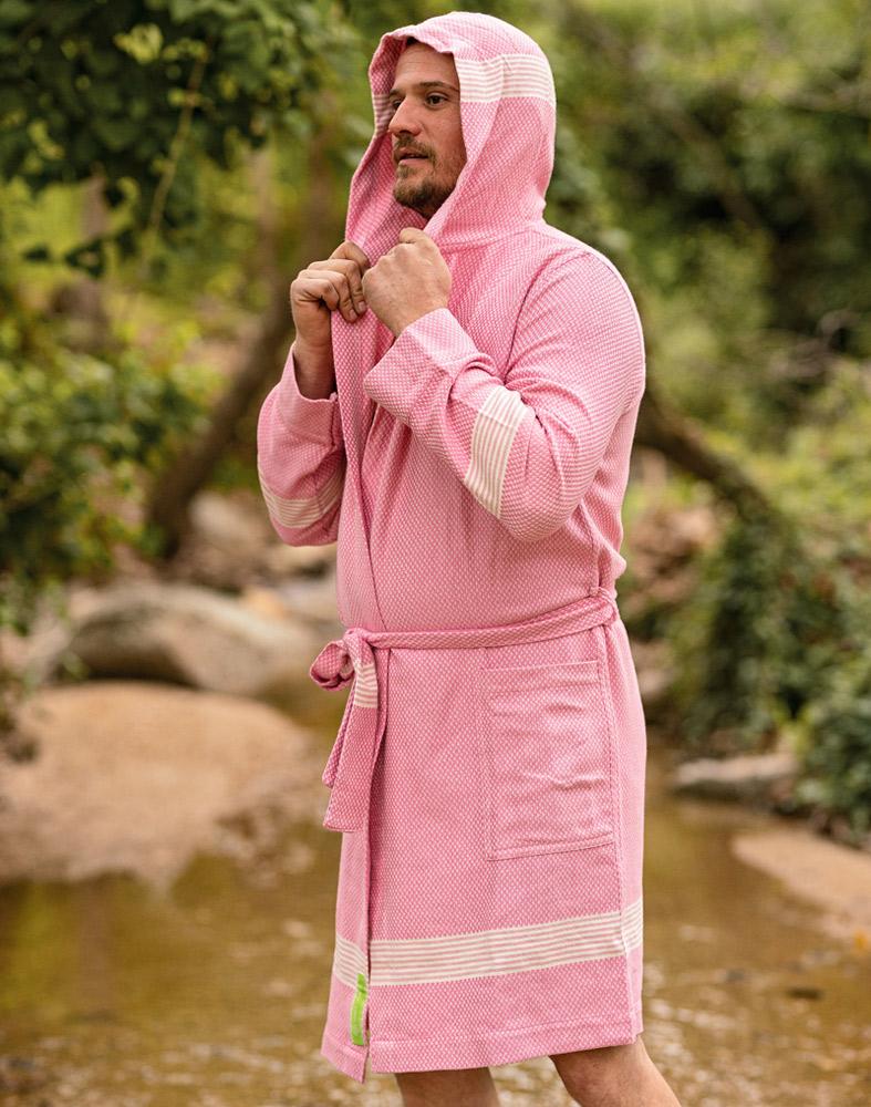 happy towels Badjas Roze