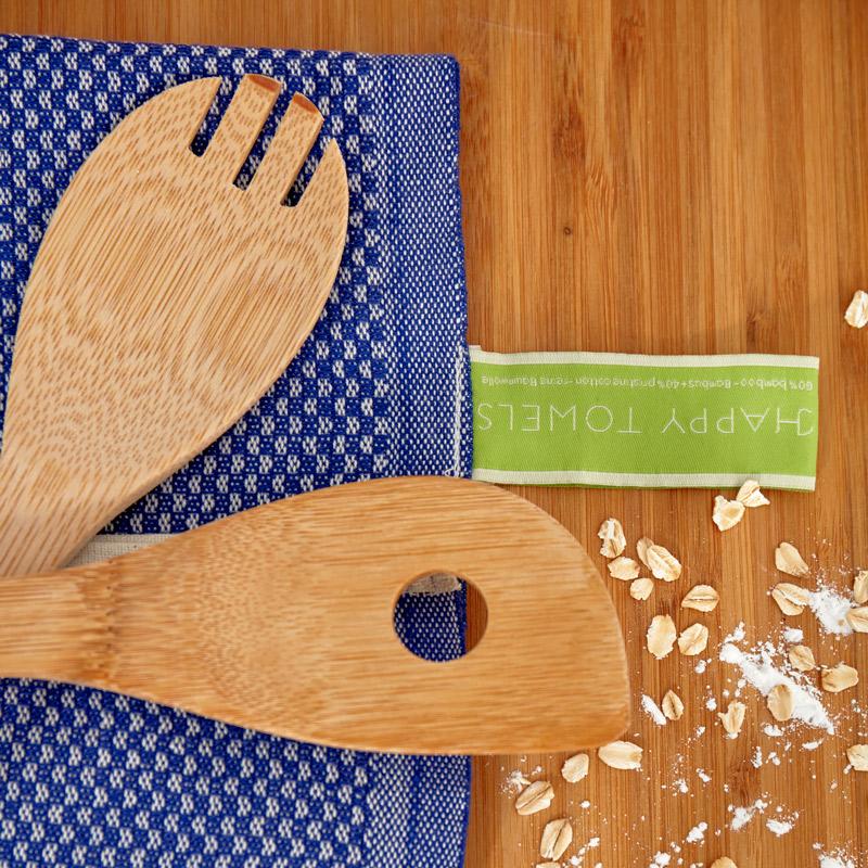 happy towels Keukendoeken (twee) Donkerblauw