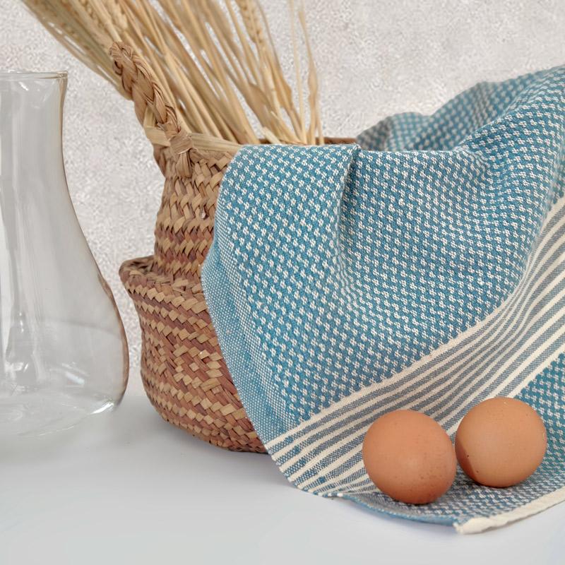 happy towels Keukendoeken (twee) Grijsblauw