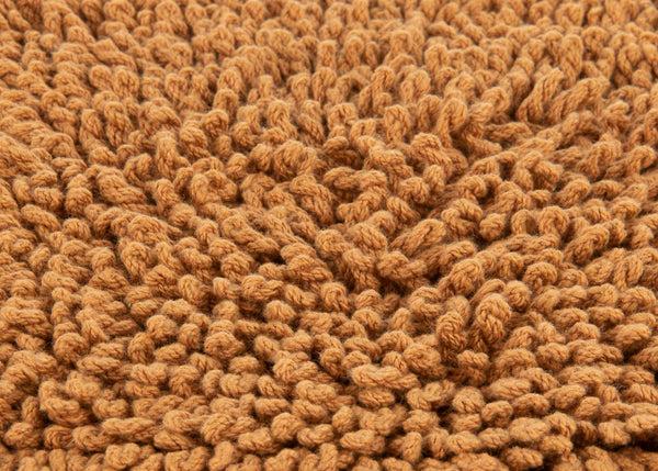 Heckett & Lane Badmat Fergana Cognac Brown - 100% Katoen