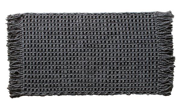 Heckett & Lane Badmat Madras Dark Grey - 65% Katoen 35% Polyester