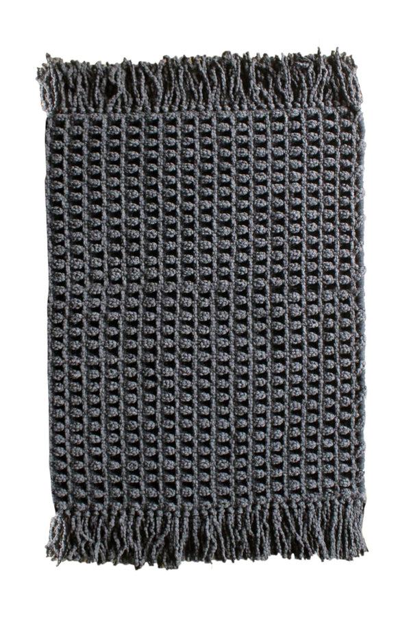 heckett & lane Badmat Madras Dark Grey - 65% Katoen 35% Polyester