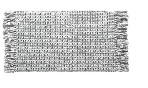 Heckett & Lane Badmat Madras Light Grey - 65% Katoen 35% Polyester