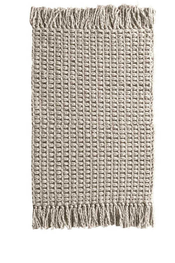 heckett & lane Badmat Madras Taupe - 65% Katoen 35% Polyester