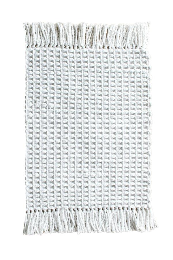 heckett & lane Badmat Madras White - 65% Katoen 35% Polyester