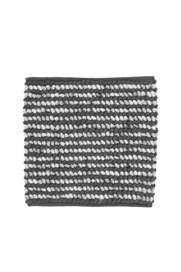 Heckett & Lane Badmat Mylene Anthracite - 60% Polyester 40% Cotton