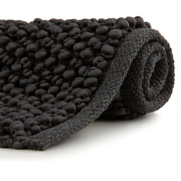 Heckett & Lane Badmat Nodo Dark Grey - 60% Katoen 40% Polyester