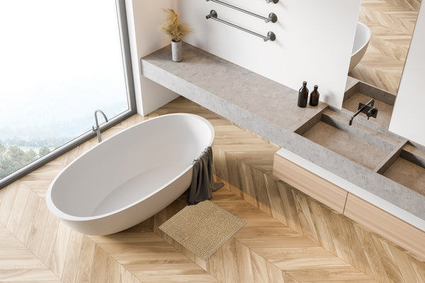 Heckett & Lane Badmat Nodo Forest Sand - 60% Katoen 40% Polyester