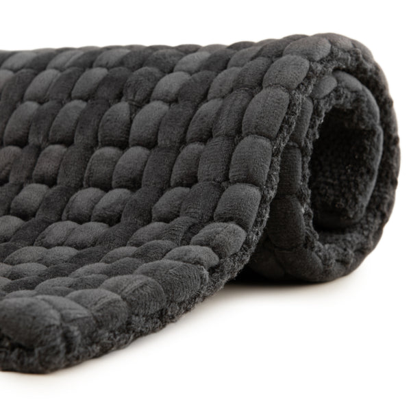 Heckett & Lane Badmat Vellutato Dark Grey - 60% Polyester 40% Katoen