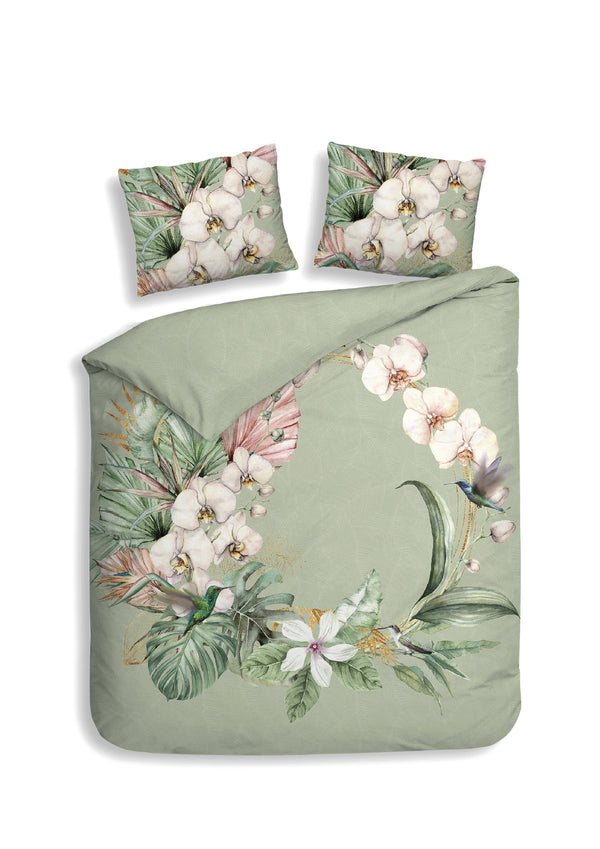 heckett & lane Dekbedovertrek Ana Green - 100% Katoen-Satijn