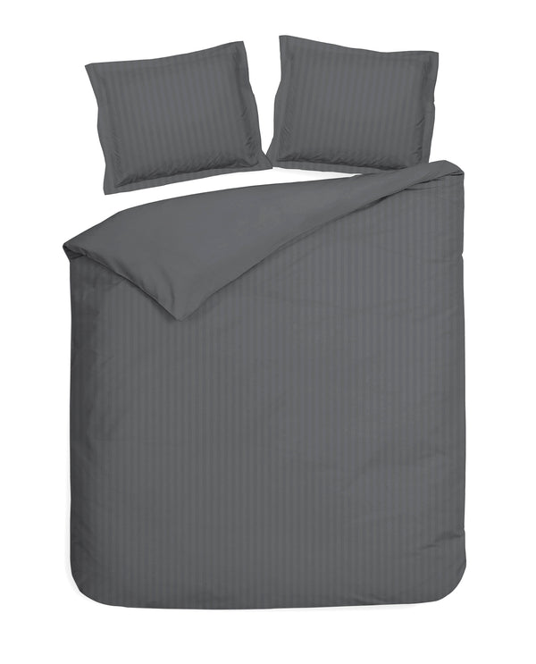 heckett & lane Dekbedovertrek Banda Classic Anthracite - 100% Katoen-Satijn