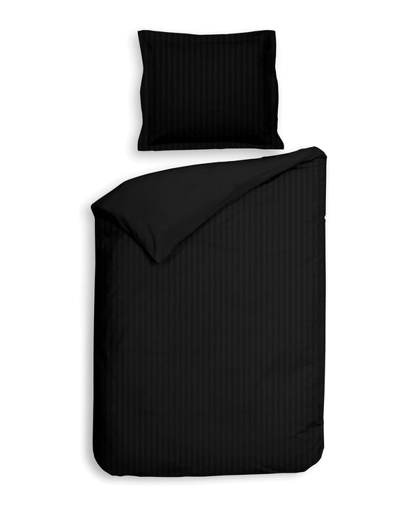 Heckett & Lane Dekbedovertrek Banda Moonless Black - 100% Katoen-Satijn