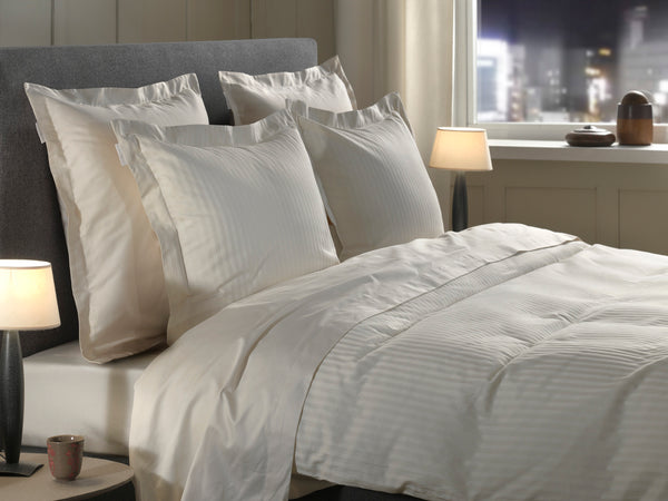 Heckett & Lane Dekbedovertrek Banda Off-White - 100% Katoen-Satijn