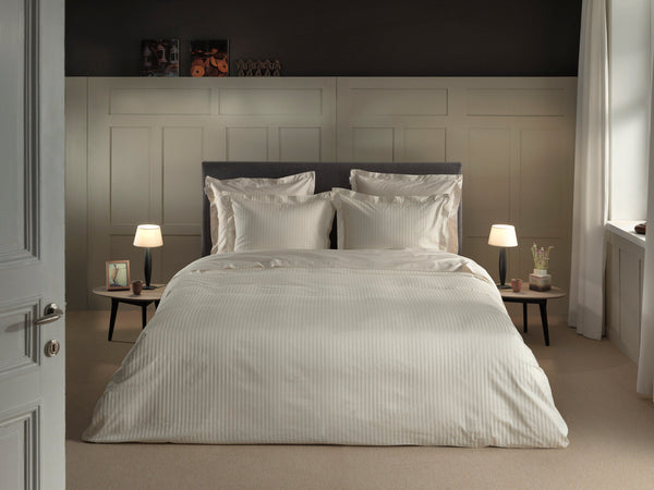 Heckett & Lane Dekbedovertrek Banda Off-White - 100% Katoen-Satijn