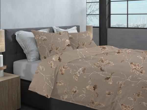 Heckett & Lane Dekbedovertrek Bronco Brown - 100% Brushed-Cotton