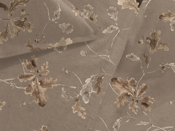 Heckett & Lane Dekbedovertrek Bronco Brown - 100% Brushed-Cotton