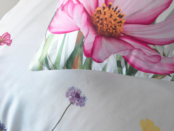 Heckett & Lane Dekbedovertrek Campo Wit - 100% Katoen-Satijn