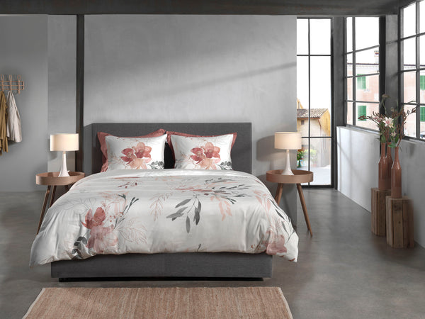 Heckett & Lane Dekbedovertrek Charlot Off-white - 100% Katoen-Satijn