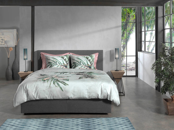 Heckett & Lane Dekbedovertrek Ciunglia Green - 100% Katoen-Satijn