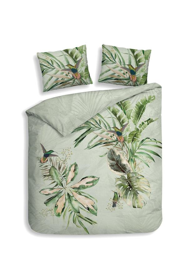 heckett & lane Dekbedovertrek Ciunglia Green - 100% Katoen-Satijn