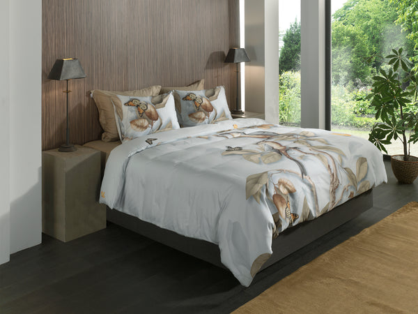 Heckett & Lane Dekbedovertrek Daina Light Blue - 100% Katoen-Satijn