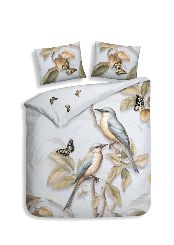 heckett & lane Dekbedovertrek Daina Light Blue - 100% Katoen-Satijn