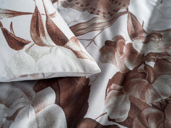 Heckett & Lane Dekbedovertrek Danna Beige - 100% Katoen-Satijn