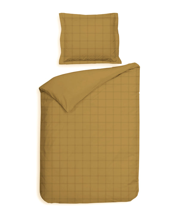 Heckett & Lane Dekbedovertrek Diamante Amber Gold - 100% Katoen-Satijn