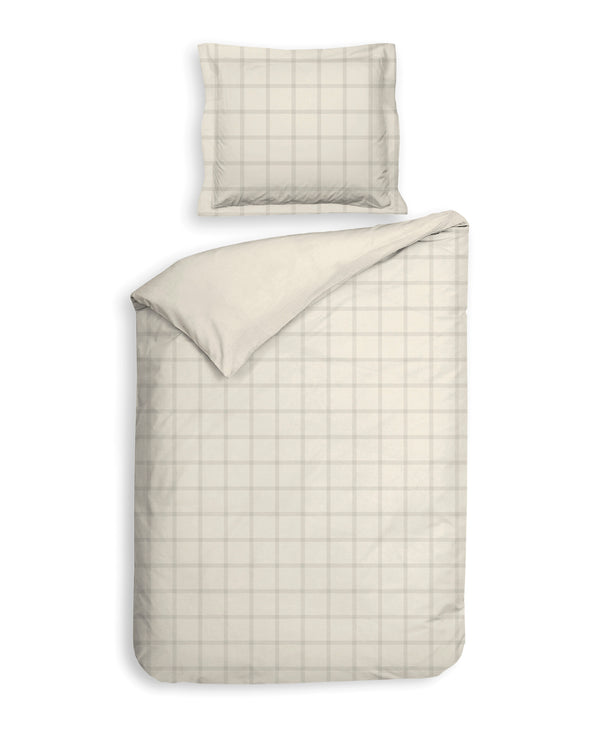 Heckett & Lane Dekbedovertrek Diamante Off-White - 100% Katoen-Satijn