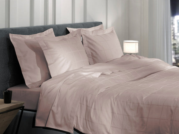 Heckett & Lane Dekbedovertrek Diamante Rose Tan - 100% Katoen-Satijn