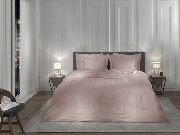 Heckett & Lane Dekbedovertrek Diamante Rose Tan - 100% Katoen-Satijn