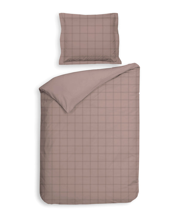 Heckett & Lane Dekbedovertrek Diamante Rose Tan - 100% Katoen-Satijn