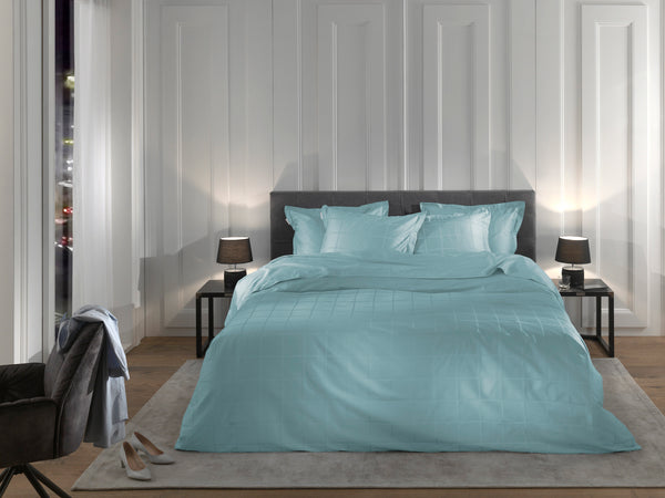 Heckett & Lane Dekbedovertrek Diamante Sphere Blue - 100% Katoen-Satijn