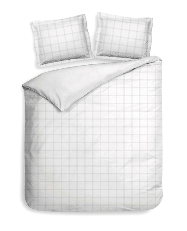 heckett & lane Dekbedovertrek Diamante White - 100% Katoen-Satijn