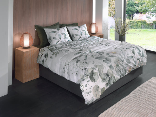 Heckett & Lane Dekbedovertrek Eduardo Wit - 100% Katoen-Clip Sheared