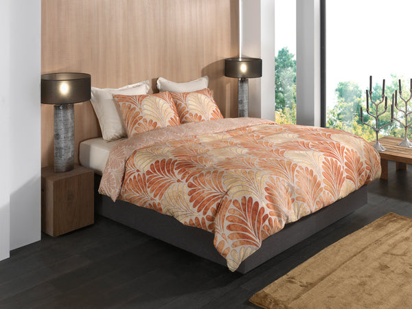 Heckett & Lane Dekbedovertrek Elif Orange - 100% Katoen-Satijn