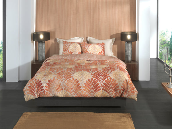 Heckett & Lane Dekbedovertrek Elif Orange - 100% Katoen-Satijn