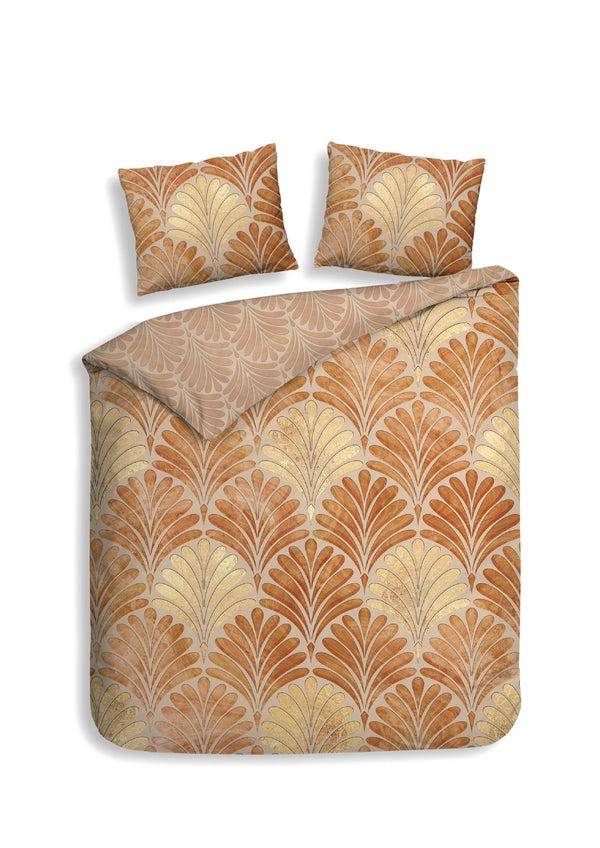 heckett & lane Dekbedovertrek Elif Orange - 100% Katoen-Satijn