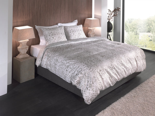 Heckett & Lane Dekbedovertrek Esmeralda Beige - 100% Katoen-Satijn