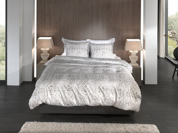 Heckett & Lane Dekbedovertrek Esmeralda Beige - 100% Katoen-Satijn