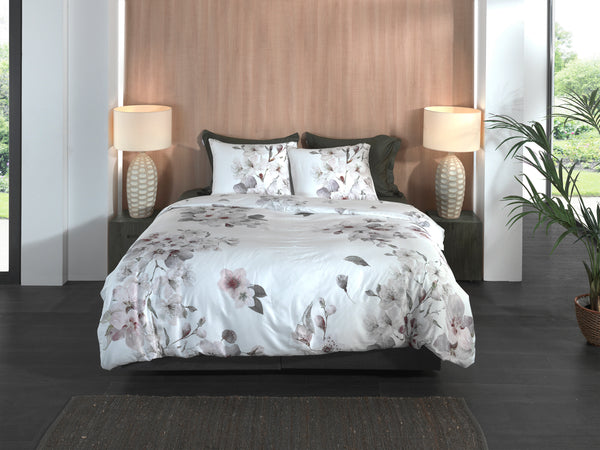 Heckett & Lane Dekbedovertrek Fai Off White - 100% Katoen-Satijn