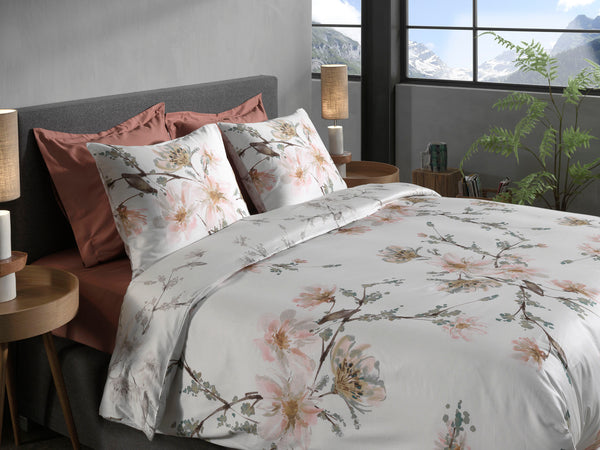 Heckett & Lane Dekbedovertrek Francine White - 100% Katoen-Satijn