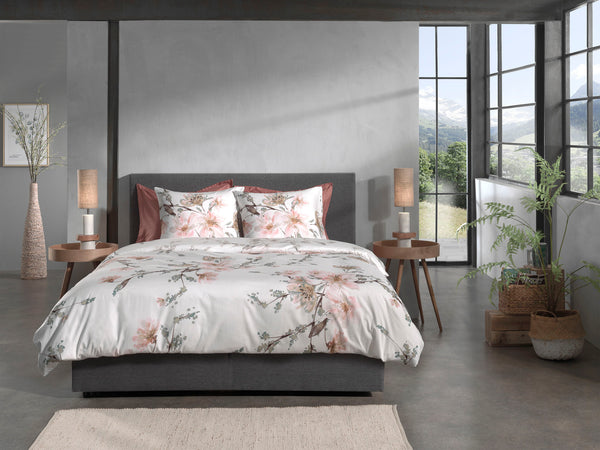 Heckett & Lane Dekbedovertrek Francine White - 100% Katoen-Satijn