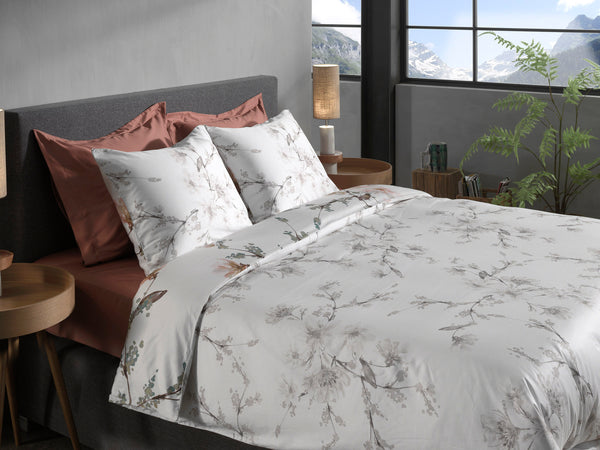 Heckett & Lane Dekbedovertrek Francine White - 100% Katoen-Satijn