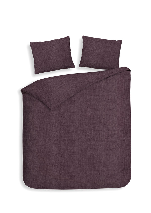 heckett & lane Dekbedovertrek Franela Blackberry Wine - 100% Brushed-Cotton