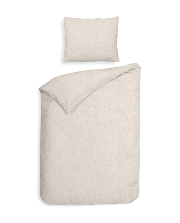 Heckett & Lane Dekbedovertrek Franela Light Sand - 100% Brushed-Cotton