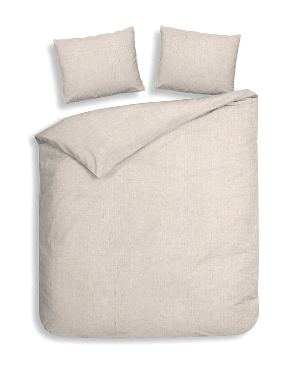 heckett & lane Dekbedovertrek Franela Light Sand - 100% Brushed-Cotton