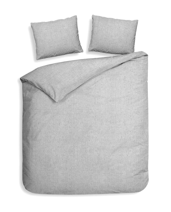 heckett & lane Dekbedovertrek Franela Mist Grey - 100% Brushed-Cotton