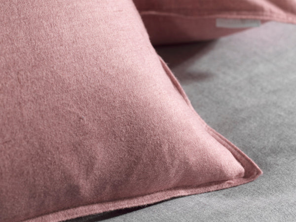 Heckett & Lane Dekbedovertrek Franela Shady Pink - 100% Brushed-Cotton