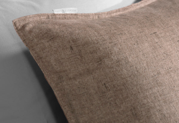 Heckett & Lane Dekbedovertrek Franela Simply Taupe - 100% Brushed-Cotton